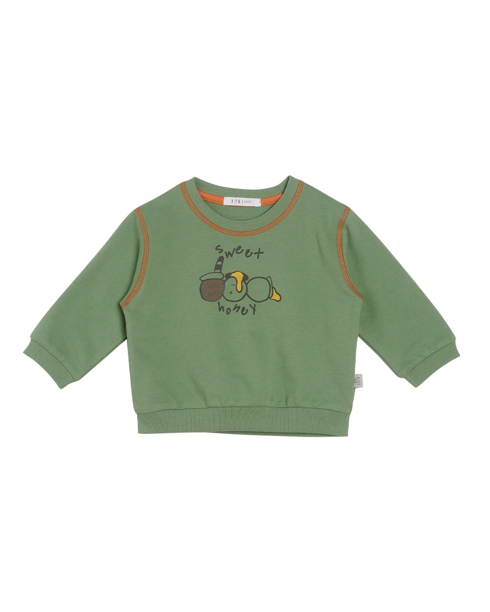[a.toi baby] Acorn Sweatshirt Green - 마르마르