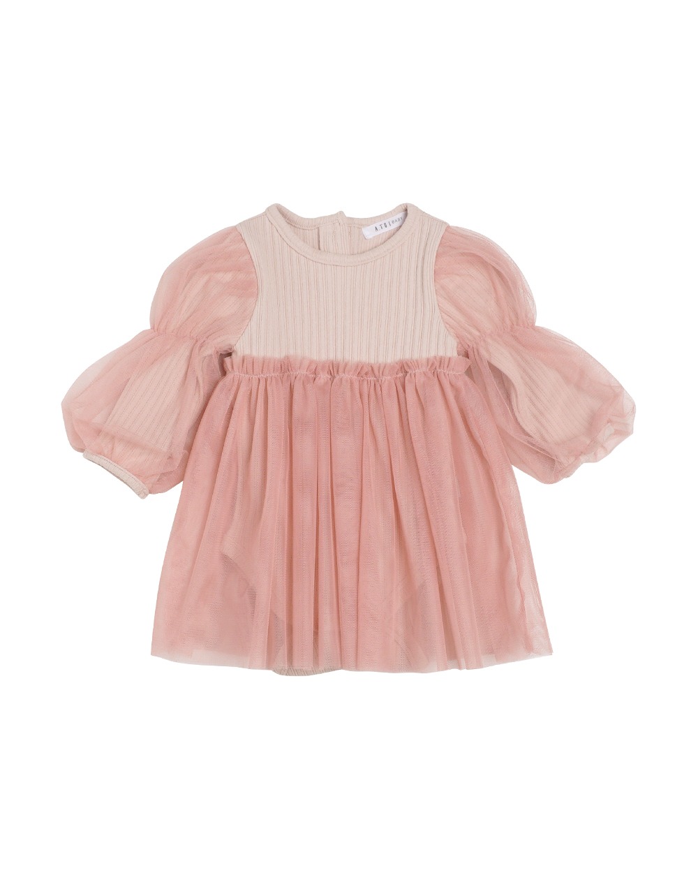 [a.toi baby] Eleanor Dressy Body Suit Pink - 마르마르