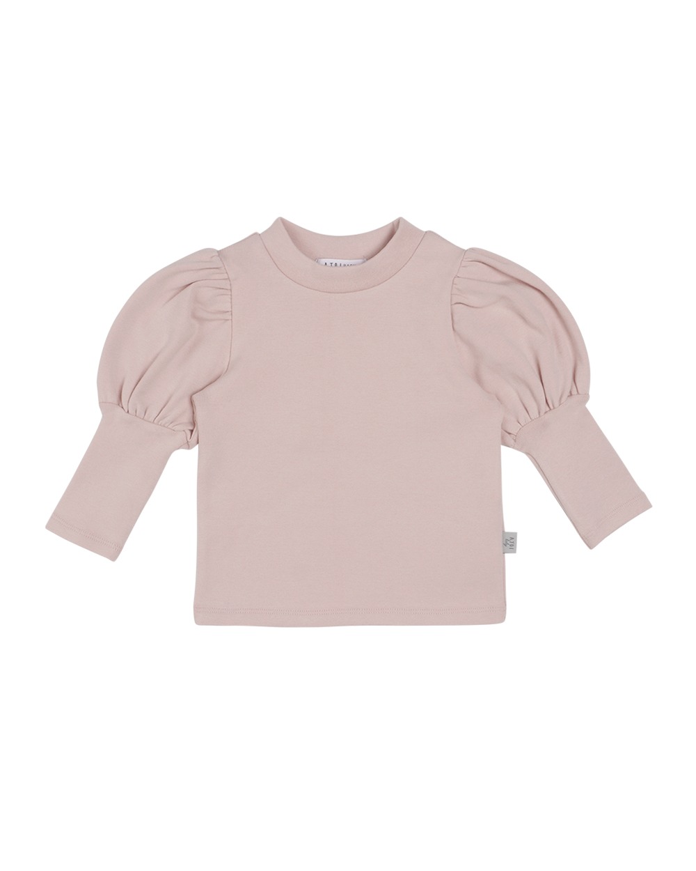 새런 하프넥 퍼프 슬리브 티셔츠 핑크 - 마르마르