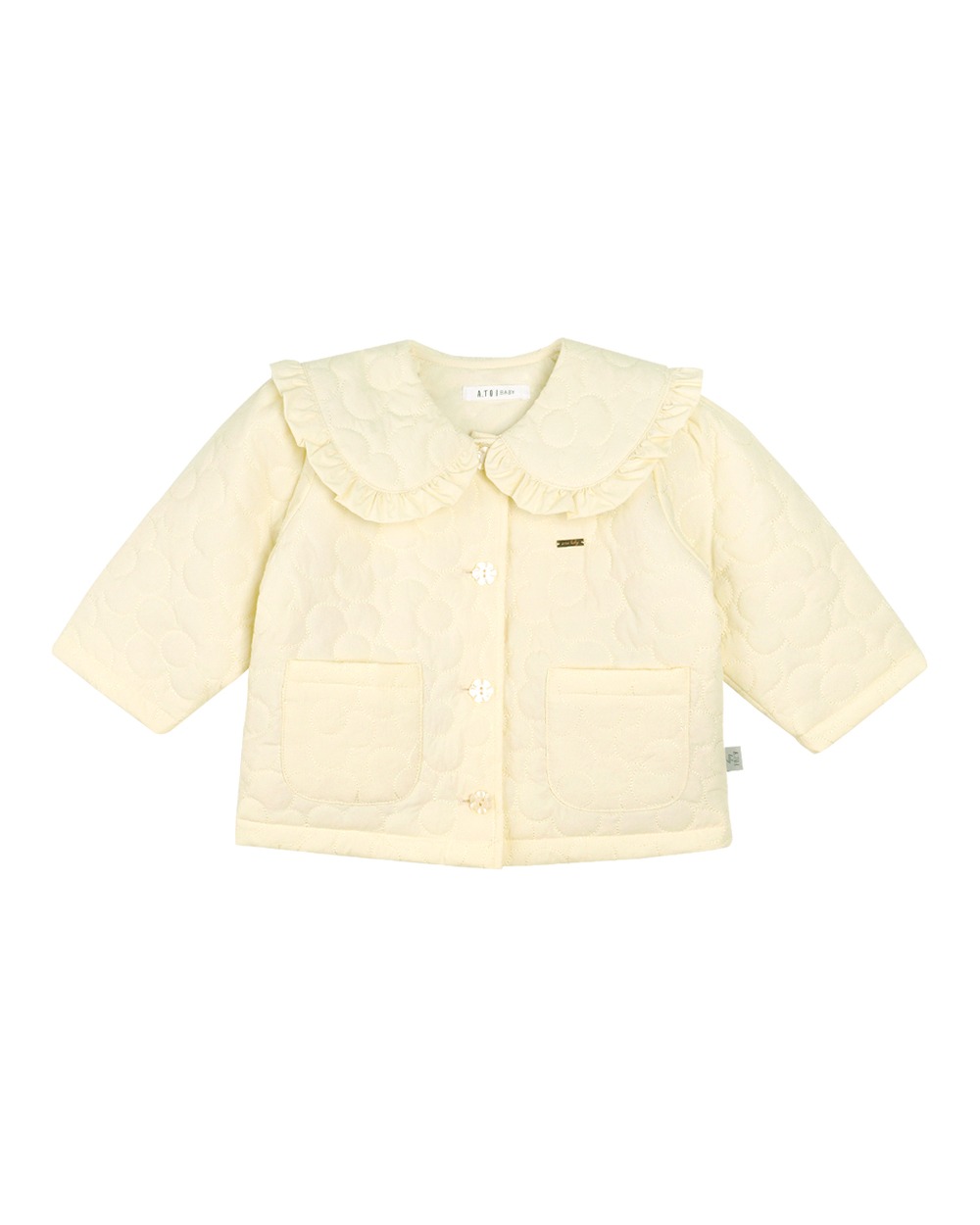 [a.toi baby] Mia Flower Quilted Jumper Cream - 마르마르