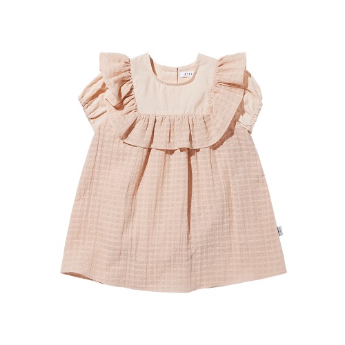 [a.toi baby] bessie dress bodysuit pink - 마르마르
