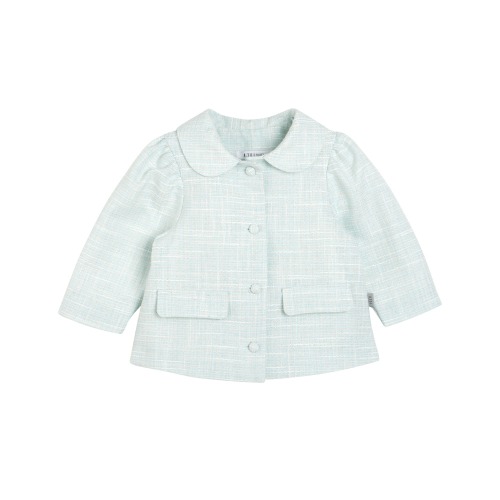[a.toi baby] melie tweed jacket mint - 마르마르