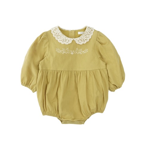 [a.toi baby] adellin rompers mustard - 마르마르