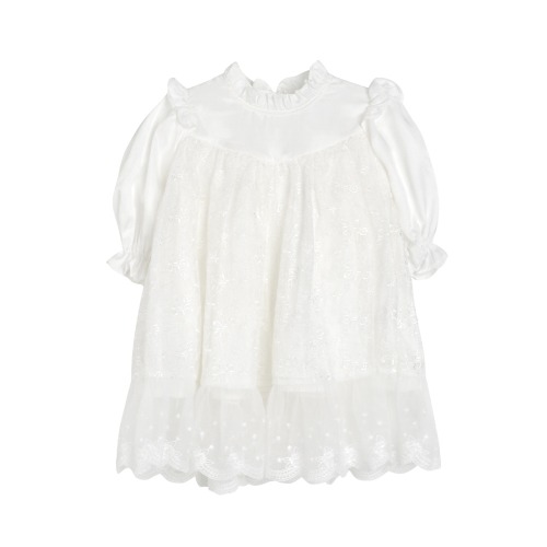 [a.toi baby] grace lace dress off white - 마르마르