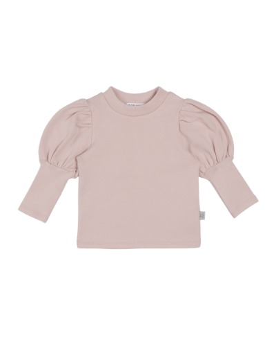 [a.toi baby] Saran Half-Neck Puff Sleeve T-Shirt Pink - 마르마르