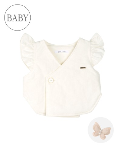 [a.toi baby] Olivia frill quilting vest Cream - 마르마르